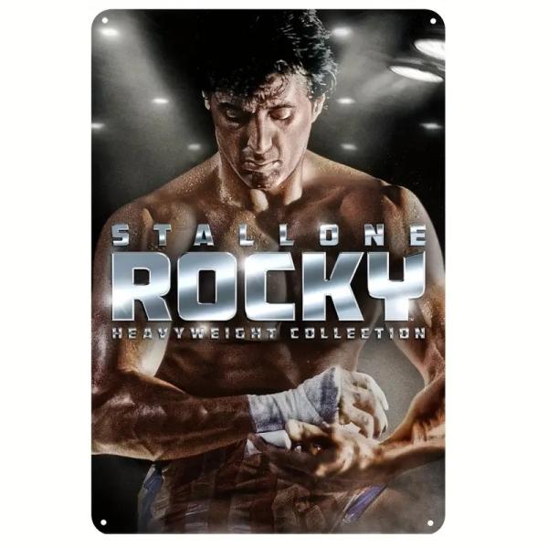 ロッキー 映画ポスター メタルサイン ブリキ看板 インテリア雑貨 お部屋 お店 バー 飾り物 20x30cm