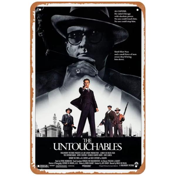 『アンタッチャブル』1987年映画ポスター　 メタルサイン　ブリキ看板　インテリア雑貨　お部屋　お店　バー　飾り物　20x30cm