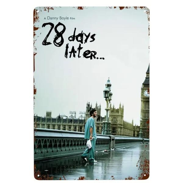 『28DAYS』映画ポスター メタルサイン ブリキ看板 インテリア雑貨 お部屋 お店 バー 飾り物 20x30cm