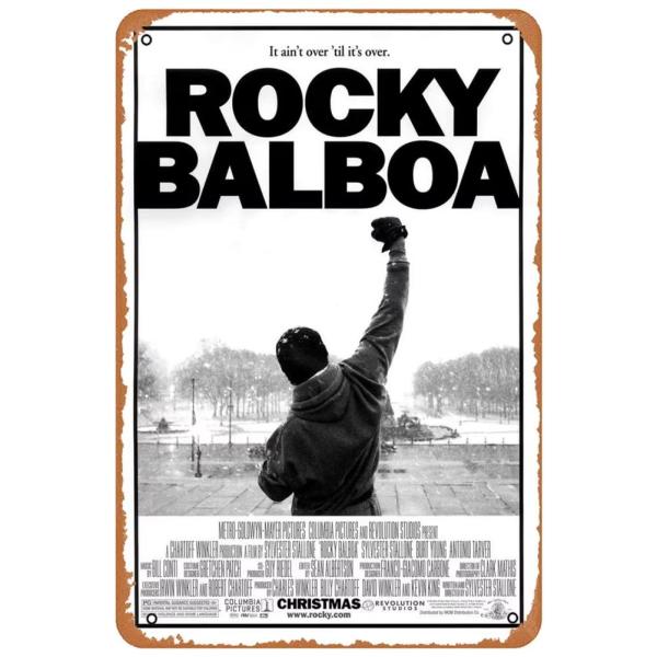 『ロッキー・ザ・ファイナル』映画ポスター レトロ風メタルサイン ブリキ看板 インテリア雑貨 お部屋 お店 バー 飾り物