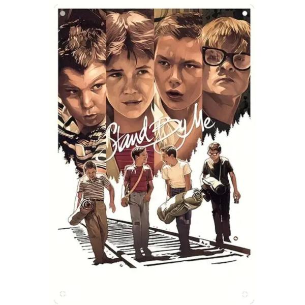 『スタンド・バイ・ミー』映画ポスター　 メタルサイン　ブリキ看板　インテリア雑貨　お部屋　お店　バー　飾り物　