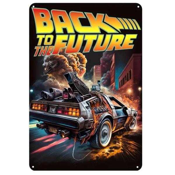 『バック・トゥ・ザ・フューチャー 』映画ポスター  メタルサイン　ブリキ看板　インテリア雑貨　お部屋　お店　バー　飾り物　