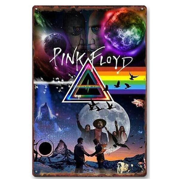 ピンク・フロイド Pink Floyd 　ロックバンド　ポスター　 アメリカ雑貨　壁飾り　インテリア　金属  ブリキ看板/飾り/バー/レストラン/カフェ  20x30cm