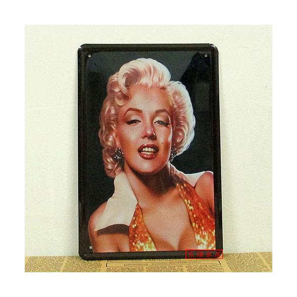 マリリン・モンロー アメリカ雑貨☆レトロ調☆アメリカンブリキ看板
