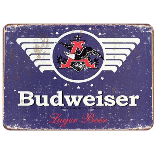 バドワイザー Budweiser アメリカビール☆アメリカ雑貨 レトロ調