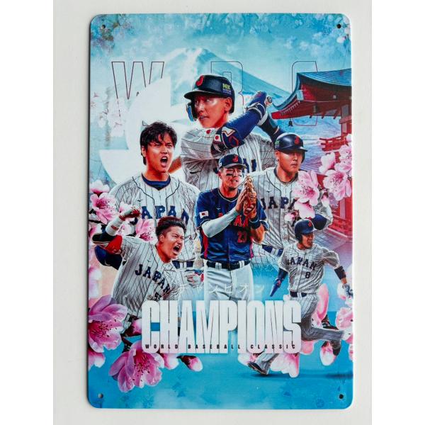 プロ野球選手　 メタルサイン 　壁飾りインテリア　アメリカ雑貨　メタルサイン　ブリキ看板　20x30cm