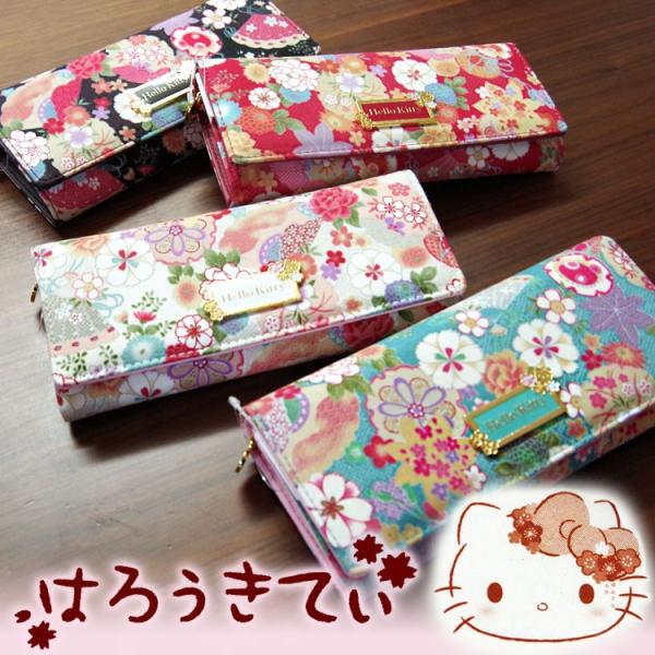 sanrio 【和柄】新作HELLO KITTY長財布/和柄シリーズ。 ハロー sanrio 【和柄】新作HELLO KITTY長財布/和柄シリーズ。 ハロー