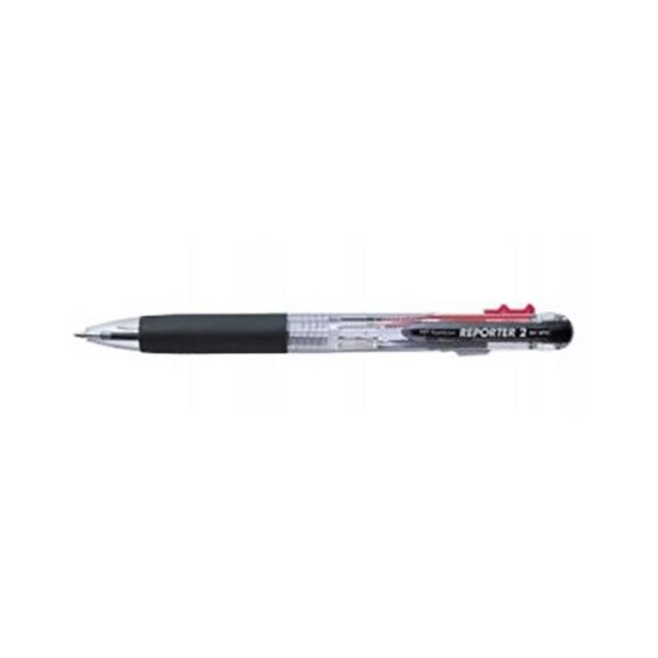 トンボ鉛筆 リポーター2 [黒/赤] 0.7mm 透明 BC-WRC20 (ボールペン