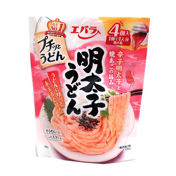 プチッとうどん 明太子うどん 88ｇ（22g×4個） エバラ 調味料 うどん さぬき 讃岐 たれ 出汁 めんつゆ 麺つゆ 醤油 しょうゆ プチっと 本格 博多 ピリ辛