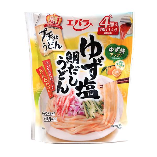 ★まとめ買い★　エバラ　プチッとうどんゆず塩鯛だしうどん　４個　88ｇ　×12個【イージャパンモール】
