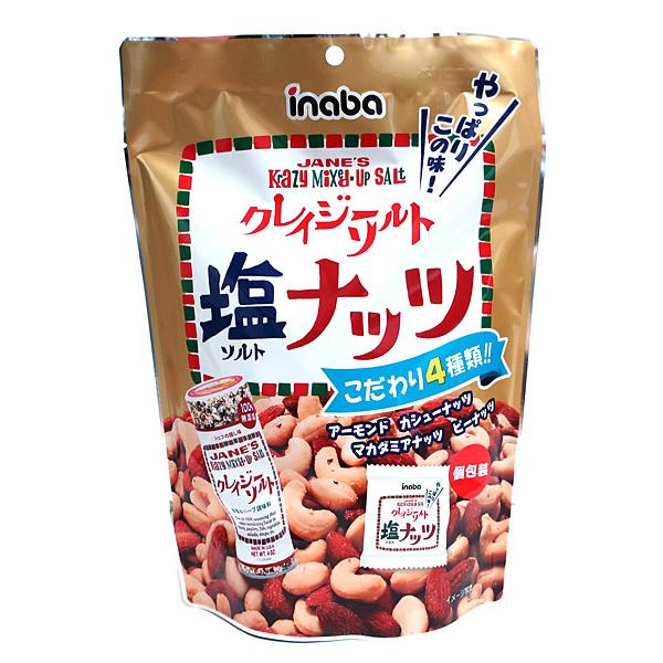 【送料無料】★まとめ買い★　稲葉　クレイジーソルトナッツ　１４０ｇ　×12個【イージャパンモール】 ☆まとめ買い☆ 稲葉 クレイジーソルトナッツ 140g ×12個【イー