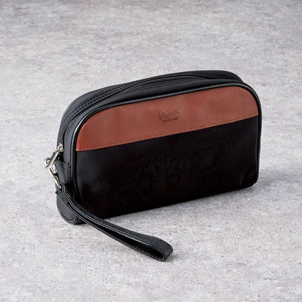 送料無料】カンサイセレクション セカンドバッグ（ブラック） B