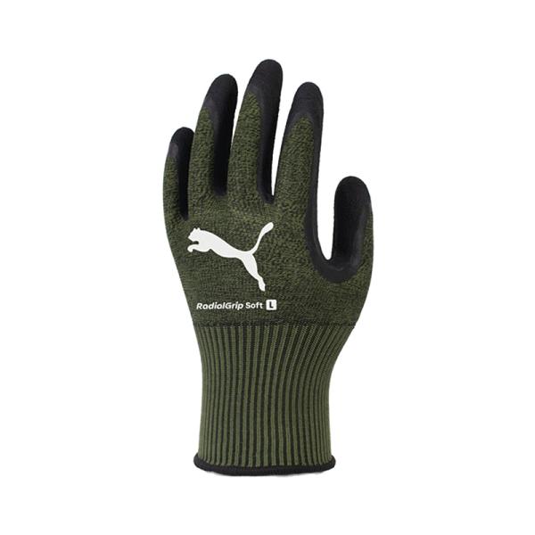 PUMA ラジアルグリップ ソフト カーキ L 作業用手袋 PG-1360-GN-L メール便対応（1個まで） 4518406513650