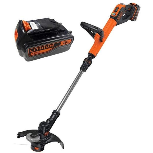 BLACK+DECKER コードレスナイロントリマー B&D ブラック＆デッカー 18Vコードレスナイロントリマー18V4.0Ah