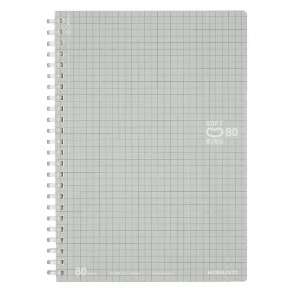 他サイト： KOKUYO ソフトリングノート A5 5mm 方眼罫 80枚 シルバー ス-SV338S5-C メール便対応（2個まで） 4901480326368の商品画像