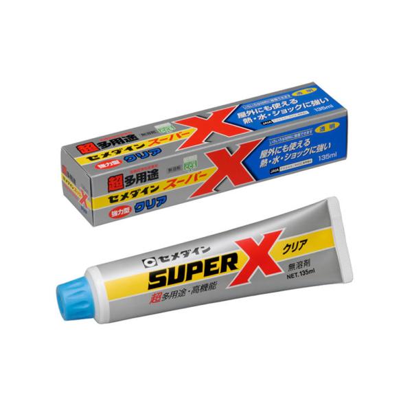 他サイト： セメダイン 接着剤 超多用途 スーパーX クリア 135ml AX-041 4901761160254の商品画像