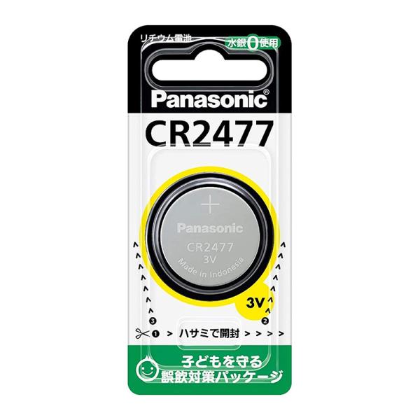 Panasonic ���`�E���d�r �R�C���` 3V 1�� CR2477 �p�i�\�j�b�N ���[���֑Ή��i10�܂Łj 4902704242259