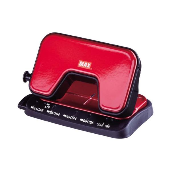 他サイト： MAX パンチ 穴あけパンチ 2穴 スクーバ 最大15枚 レッド DP-15T/R DP90125 4902870785826の商品画像