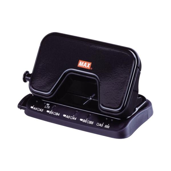 MAX パンチ 穴あけパンチ 2穴 スクーバ 最大15枚 ブラック DP-15T/KDP90127 4902870785840
