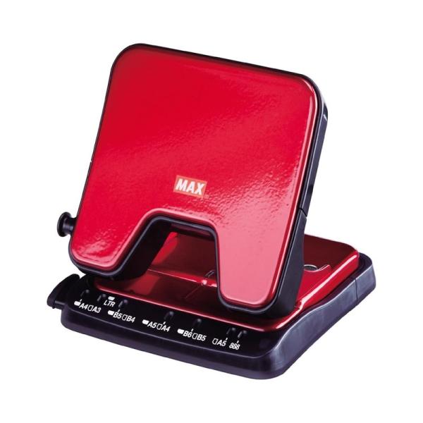 他サイト： MAX パンチ 穴あけパンチ 2穴 スクーバ 最大35枚 レッド DP-35T/R DP90133 4902870785888の商品画像