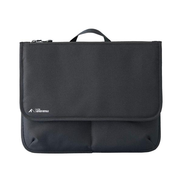 LIHIT LAB. リヒトラブ CORDURA フラットポーチ L ブラック