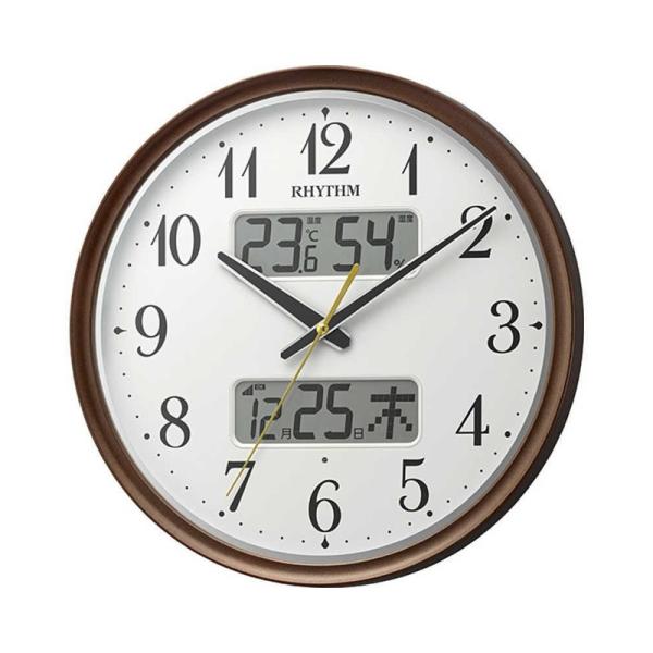 RHYTHM CITIZEN シチズン 掛け時計 電波時計 アナログ 連続秒針 温度
