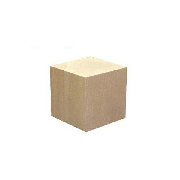 DIY用木材  アートブロック 立方体 1AB 50×50×50