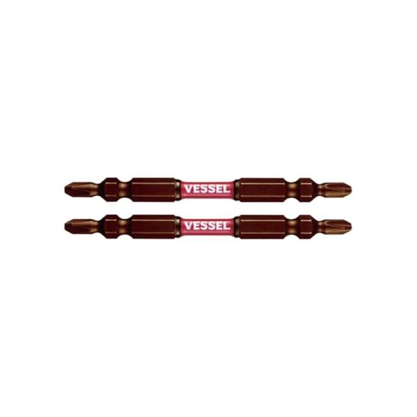 他サイト： ベッセル(VESSEL) 40V対応 両頭ビット サキスボ スリム トーション +2×82 2本組 SDT142082 4907587347473の商品画像