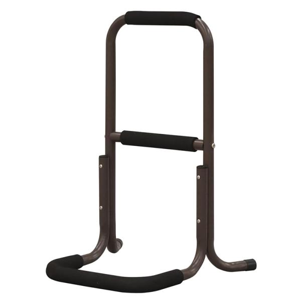 エイ・アイ・エス サポートスタンド ロータイプ ブラウン 高さ60cm 立ち上がり手すり NSL-02 BR 4932528015296