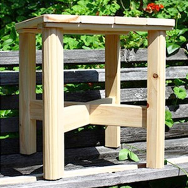 NEWベンリー台　角大　幅35cm×奥行35cm×高さ39cm（約） ナチュラルウッドシリーズ商品管理番号:4936648003010天然素材だから丈夫で安心。