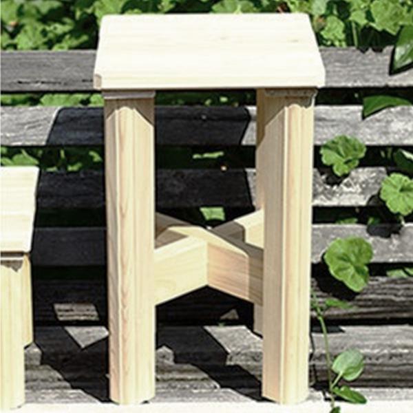 ナチュラルウッドシリーズ　NEWベンリー台　角ミニ足高　幅24cm×奥行26cm×高さ39cm（約）商品管理番号:4936648003157天然素材だから丈夫で安心。