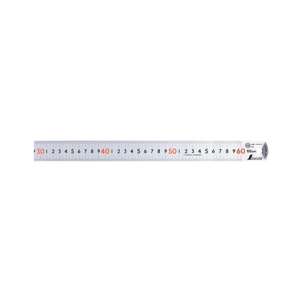 他サイト： シンワ測定 直尺 ピックアップスケール シルバー 60cm 赤数字入 13137 4960910131378の商品画像