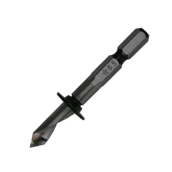 他サイト： スターエム 六角軸波板キリ サイズ6.5mm インパクトドライバ6.35mm対応 99X-065 メール便対応（5個まで） 4962660561658の商品画像