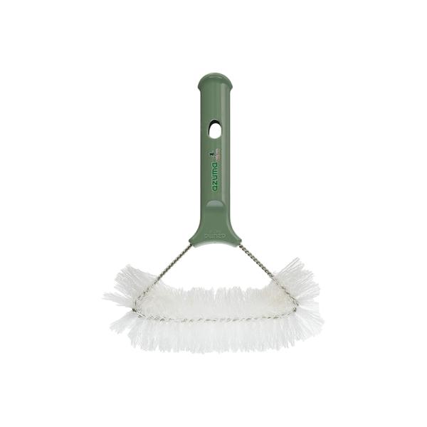 ハンドタイプの網戸用ブラシ 水はねしにくく網戸を傷めない、しなやかなブラシ