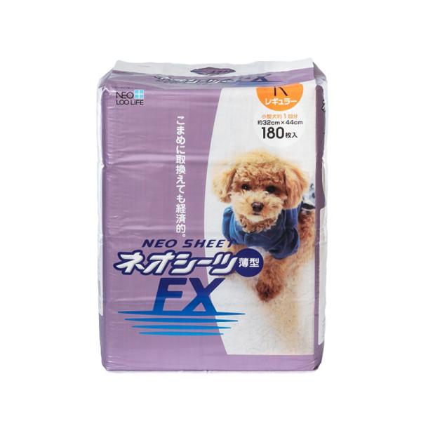 他サイト： コーチョー ネオシーツ FX レギュラー 180枚 犬用 猫用 トイレシーツ 4972316207557の商品画像