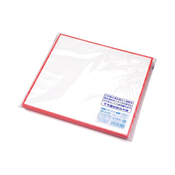 ササガワ(Sasagawa) タカ印 敷紙 赤枠 厚口 7号 26-2107 4974268680990