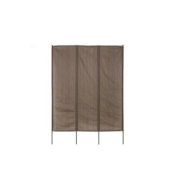 立掛けて使える現代のよしず。上部にハトメがついているので固定にも困りません。