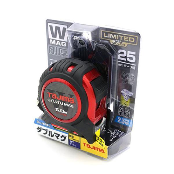 Tajima タジマ 剛厚 ダブルマグ コンベックス Gロック レッド Tajima タジマ 剛厚 ダブルマグ コンベックス Gロック レッド