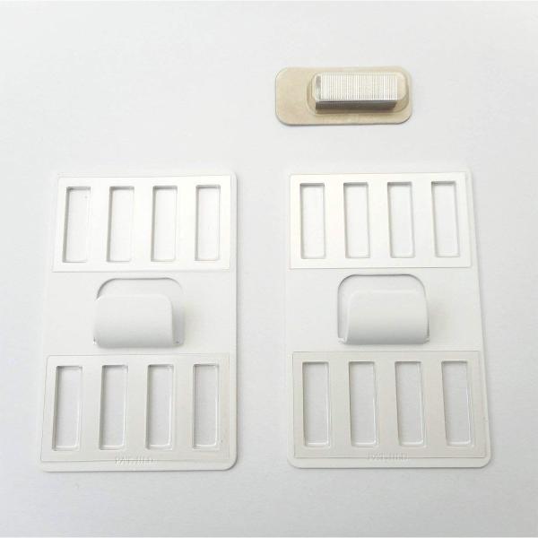 他サイト： 壁美人 石膏ボード用金具 P-8白 2枚セット P-8Shw 静止荷重12kg メール便対応（5個まで） 壁掛け金具 倉庫No0001の商品画像