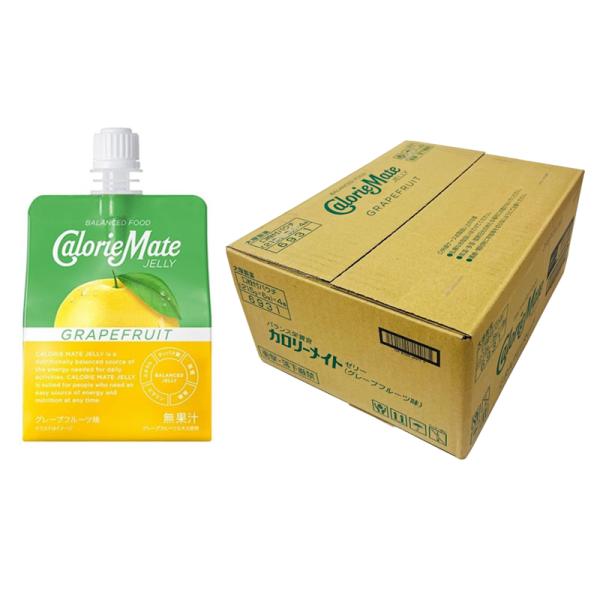 【24個セット】大塚製薬 カロリーメイトゼリー グレープフルーツ味 215g×24個 4987035693116