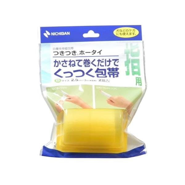 ニチバン 自着性伸縮包帯 つきつきホータイ Sサイズ 2.5cm×3m 2巻入 4987167037628