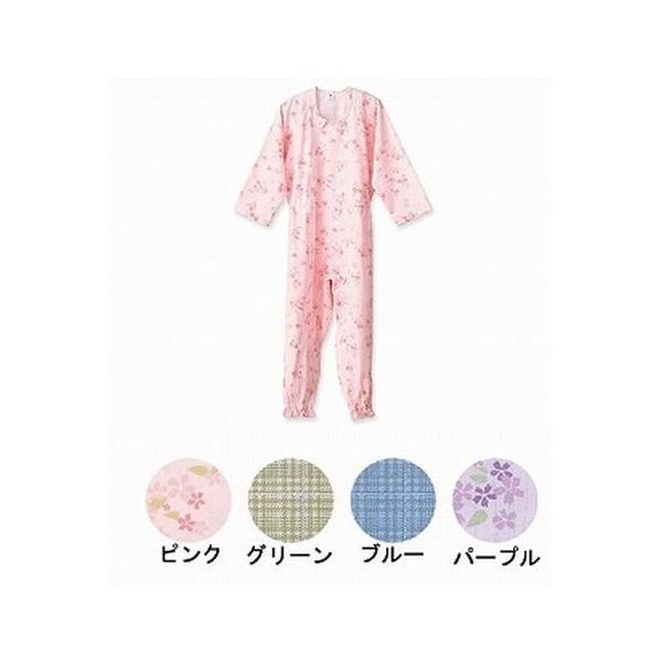 介護寝巻　フットマーク フットマーク介護パジャマ 介護つなぎ服S・Mサイズ（通年用 介護用寝