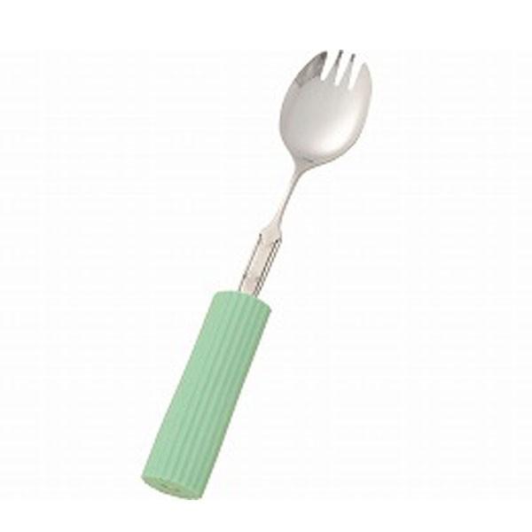 曲げ曲げハンドル・シリコンスポンジ付 R-21/SS-2 スプーン・フォーク兼用大 フセ企画 (介護 食器) 介護用品