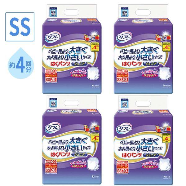 (1ケース)リフレ 紙パンツ はくパンツ ジュニア SS 17439 20枚×4袋 リブドゥコーポレーション 介護 大人用紙おむつ リハビリパンツ 介護用品