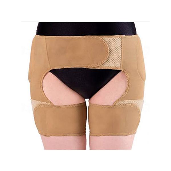 ●サイズ／　ヒップサイズ　M-L:87〜100cm　LL-3L:97〜110cm　太もも回り　M-L:40〜60cm　LL-3L:45〜65cm●材質／　本体部分：ナイロン、ポリウレタン　パッド部分（表地）：ポリエステル100％　パッド部分...