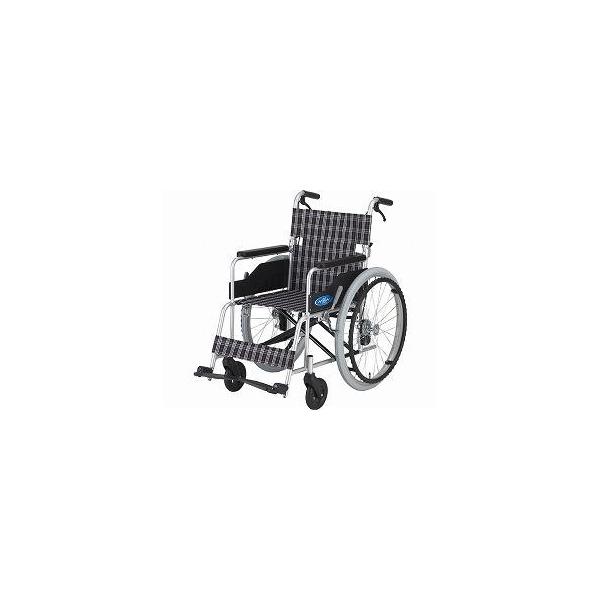 日進医療器 （代引き不可）日進医療器 アルミ自走用車いす NC