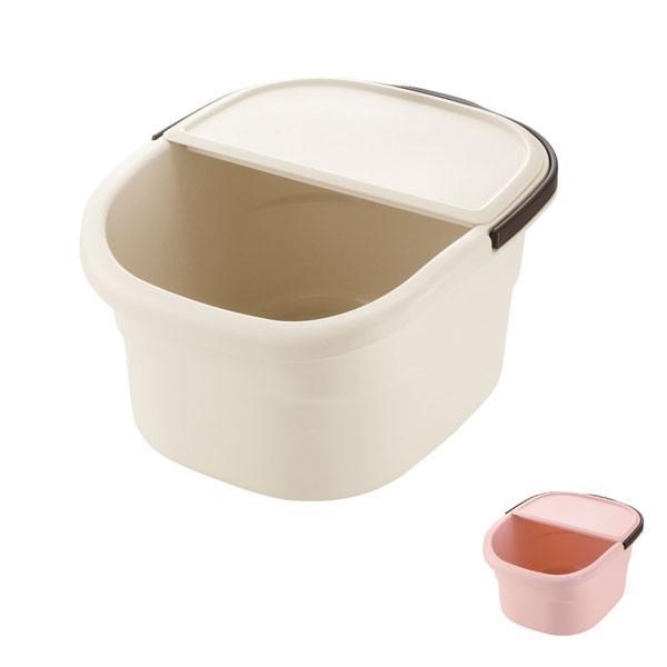 ●サイズ／幅32×奥行38.5×高さ21cm●容量／満水容量：12L、目盛容量：6.8L●重さ／720g●材質／ポリプロピレン●生産国／日本●付属品／フタ●カラー／アイボリー　ピンク●メーカー品番／アイボリー:18162  ピンク:1816...