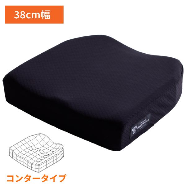 車椅子にもおすすめ 定価25000円 MOLA 椅子用クッション ブラック