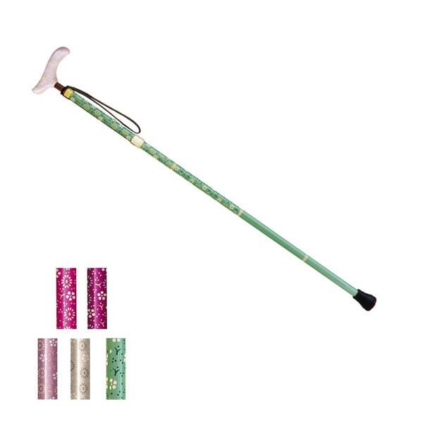 シナノ カイノスT-1 花 KOMON (ベージュ) 全長75-85cm 小花柄の折りたたみ杖】 花 KOMON 折り畳み（日本製）｜シナノ公式