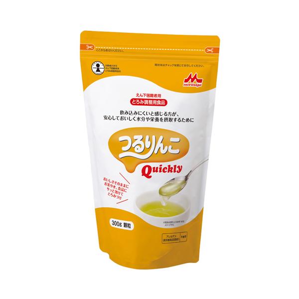 介護食品 とろみ調整 嚥下補助 森永乳業クリニコ つるりんこ クイックリー 0646711　300g 介護用品